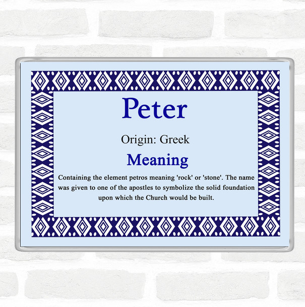 Peter Name Meaning Magnet Blue