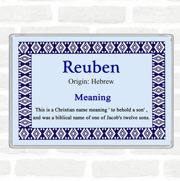 Reuben Name Meaning Magnet Blue