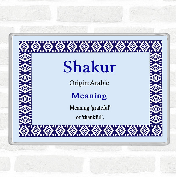 Shakur Name Meaning Magnet Blue