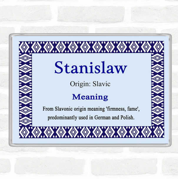 Stanislaw Name Meaning Magnet Blue