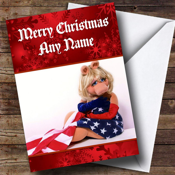 Miss Piggy Customised Christmas Card