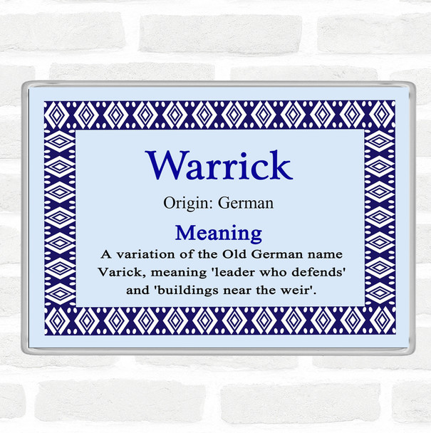 Warrick Name Meaning Magnet Blue