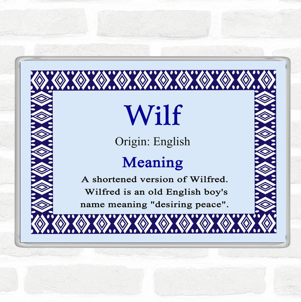 Wilf Name Meaning Magnet Blue