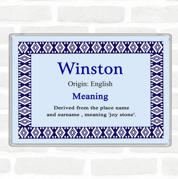 Winston Name Meaning Magnet Blue