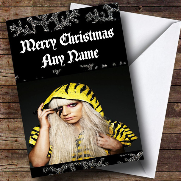 Lady Gaga Customised Christmas Card