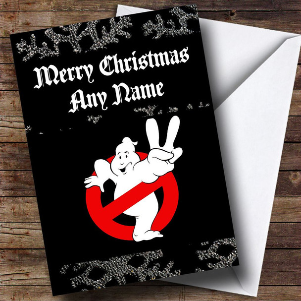 Black Ghostbusters Customised Christmas Card