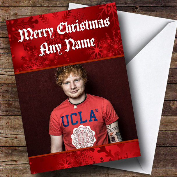 Ed Sheeran Customised Christmas Card