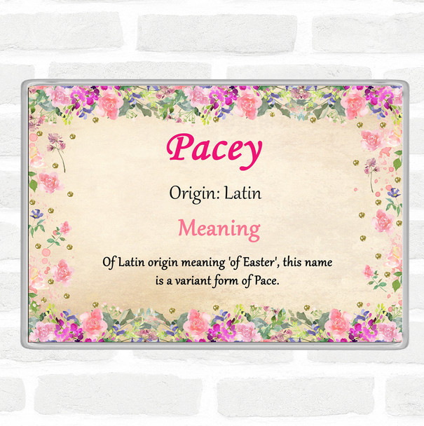 Pacey Name Meaning Magnet Floral