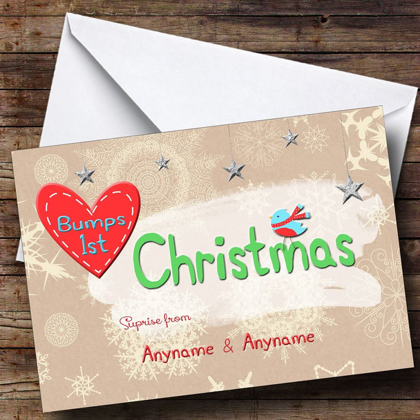 Pregnancy Surprise Customised Christmas Card