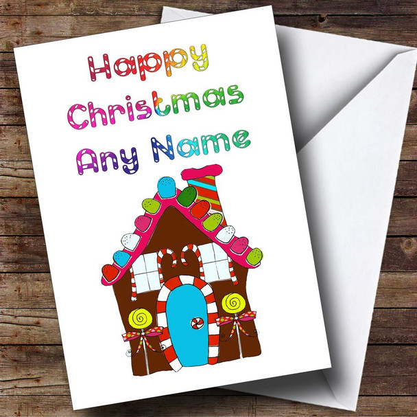 Candy Sweet House Customised Christmas Card