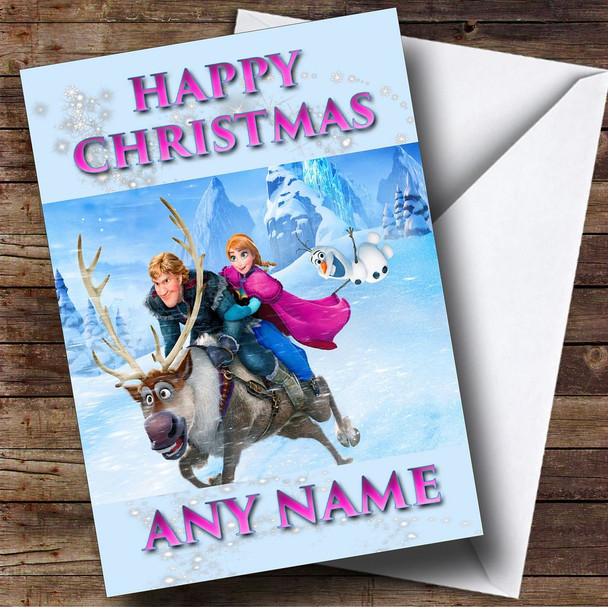 Frozen Christmas Card Customised