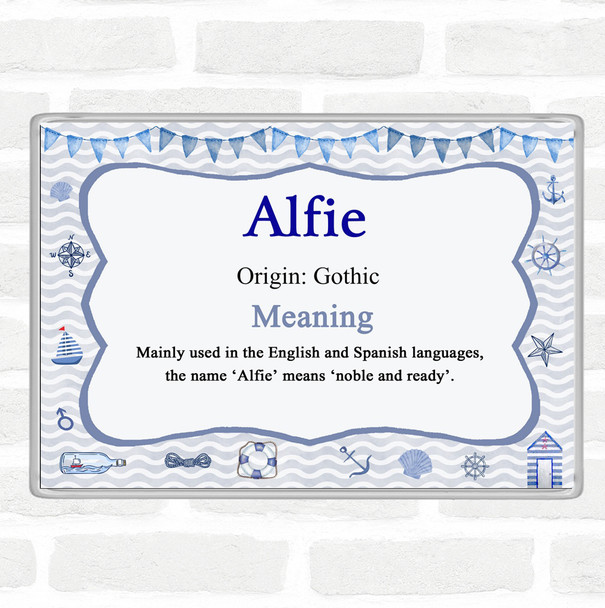 Alfie Name Meaning Magnet Nautical