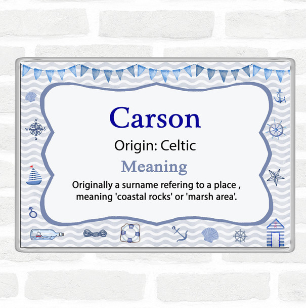 Carson Name Meaning Magnet Nautical