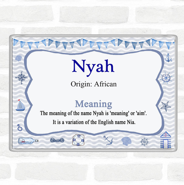 Nyah Name Meaning Magnet Nautical