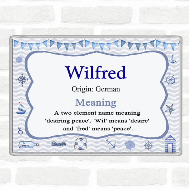 Wilfred Name Meaning Magnet Nautical