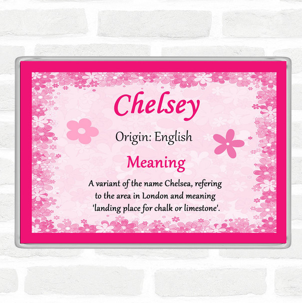 Chelsey Name Meaning Magnet Pink
