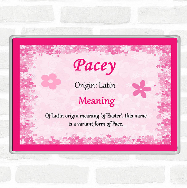 Pacey Name Meaning Magnet Pink