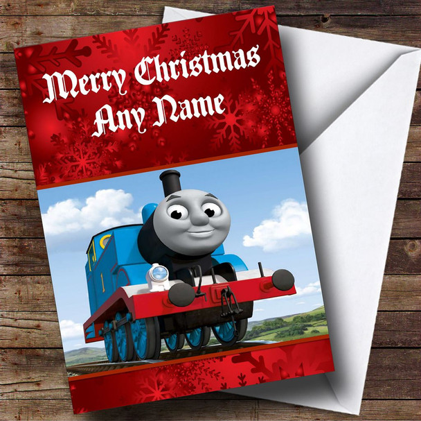 Thomas The Tank Engine Customised Christmas Card