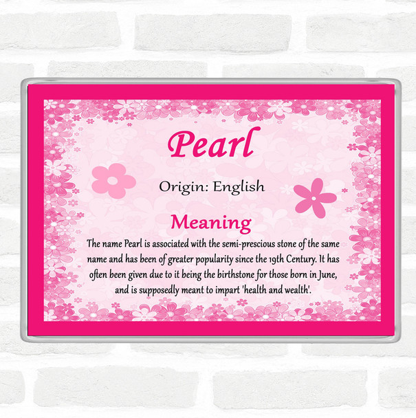 Pearl Name Meaning Magnet Pink