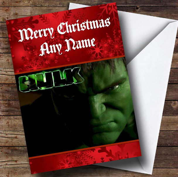 The Incredible Hulk Customised Christmas Card