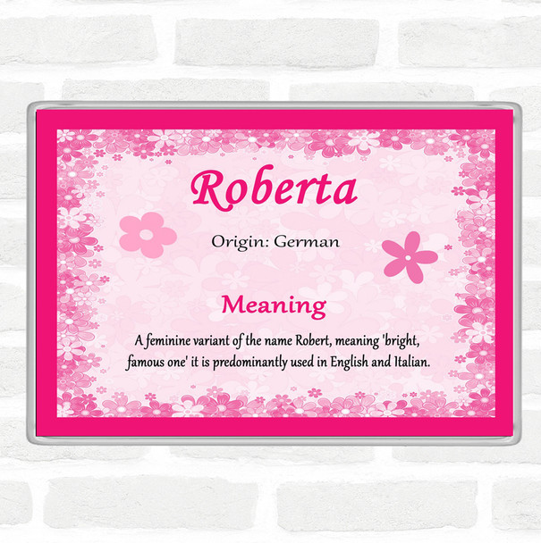 Roberta Name Meaning Magnet Pink