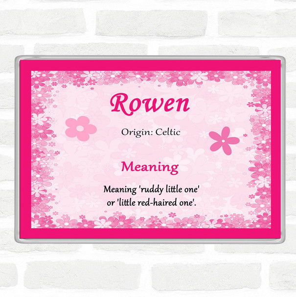 Rowen Name Meaning Magnet Pink
