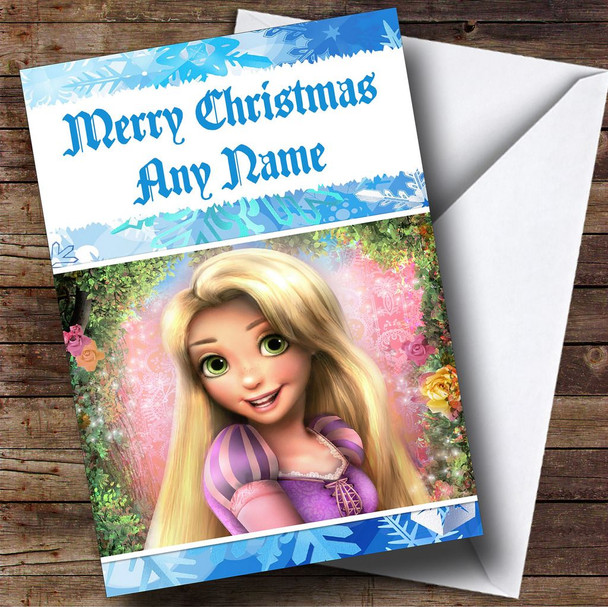 Tangled Rapunzel Customised Christmas Card