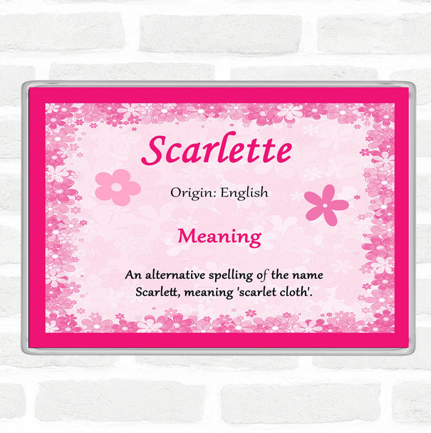 Scarlette Name Meaning Magnet Pink