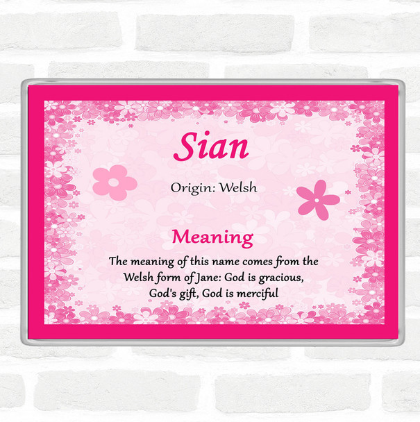 Sian Name Meaning Magnet Pink