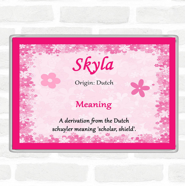 Skyla Name Meaning Magnet Pink