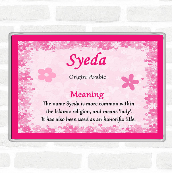 Syeda Name Meaning Magnet Pink