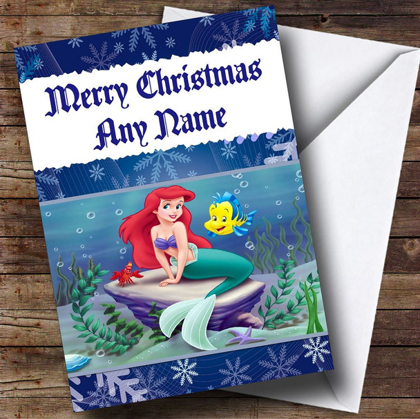 The Little Mermaid Customised Christmas Card