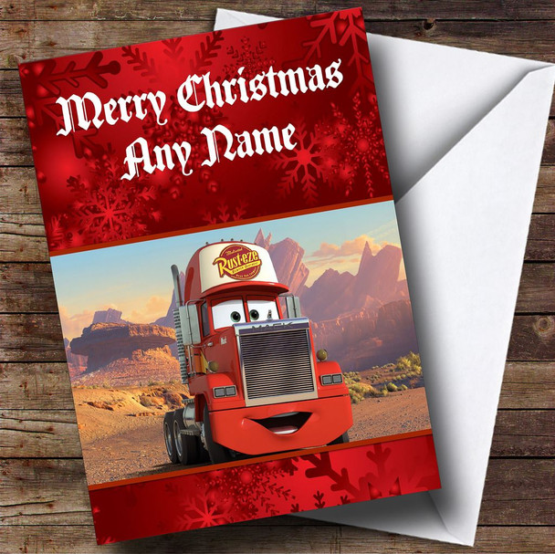 Cars Mack Customised Christmas Card