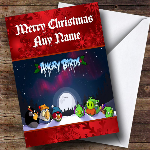 Angry Birds Customised Christmas Card