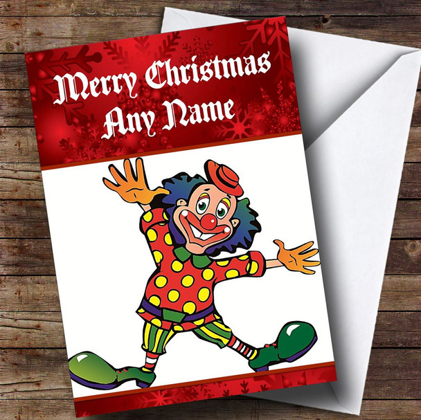 Clown Customised Christmas Card