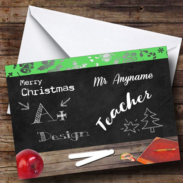 Design Teacher Customised Christmas Card