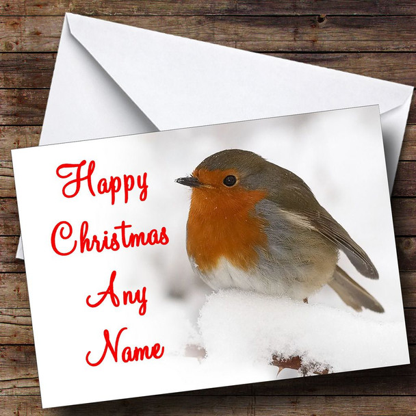 Stunning Robin Christmas Card Customised