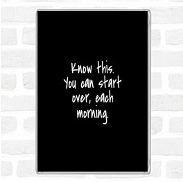 Black White Know This Quote Magnet