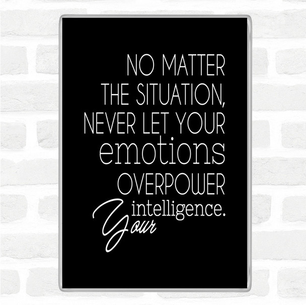 Black White No Matter The Situation Quote Magnet