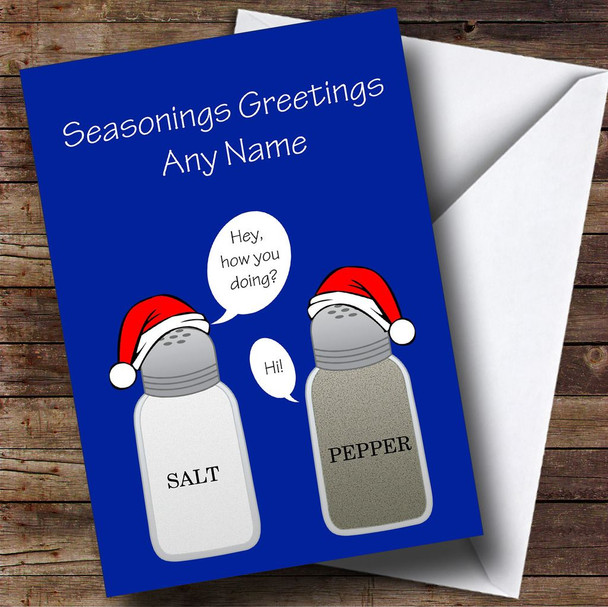 Funny Seasonings Greetings Customised Christmas Card