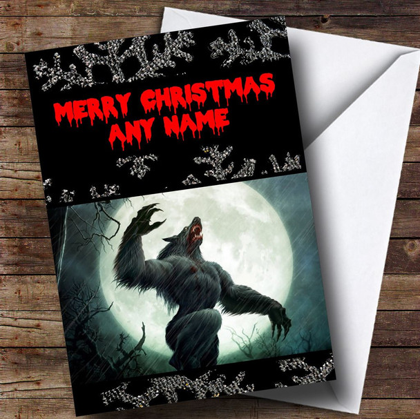 Werewolf Customised Christmas Card