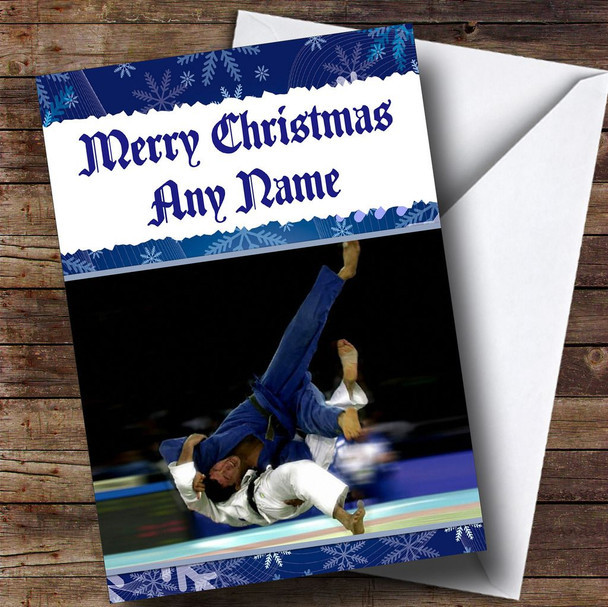 Judo Customised Christmas Card