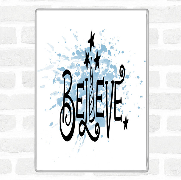 Blue White Believe Unicorn Inspirational Quote Magnet Blue White Believe Unicorn Inspirational Quote Magnet