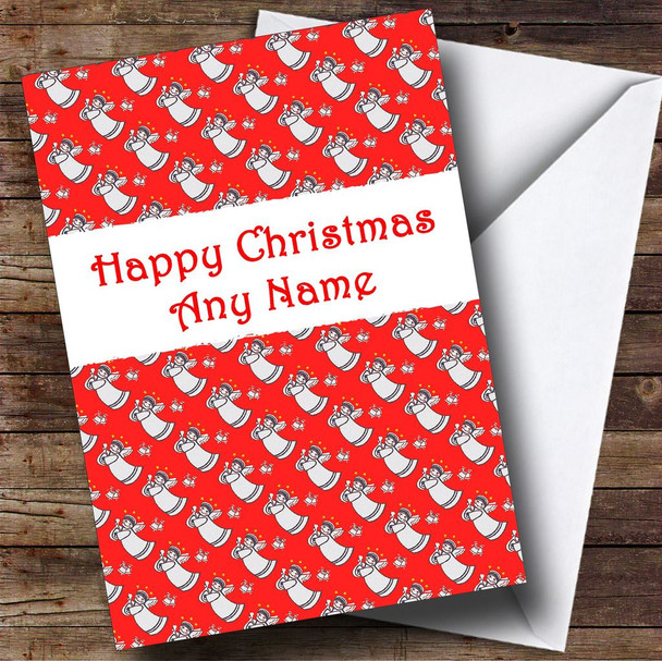 Red Angels Christmas Card Customised