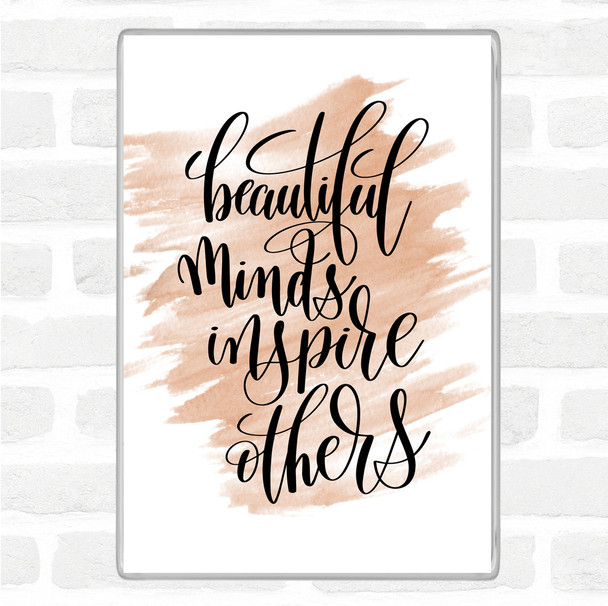 Watercolour Inspire Others Quote Magnet