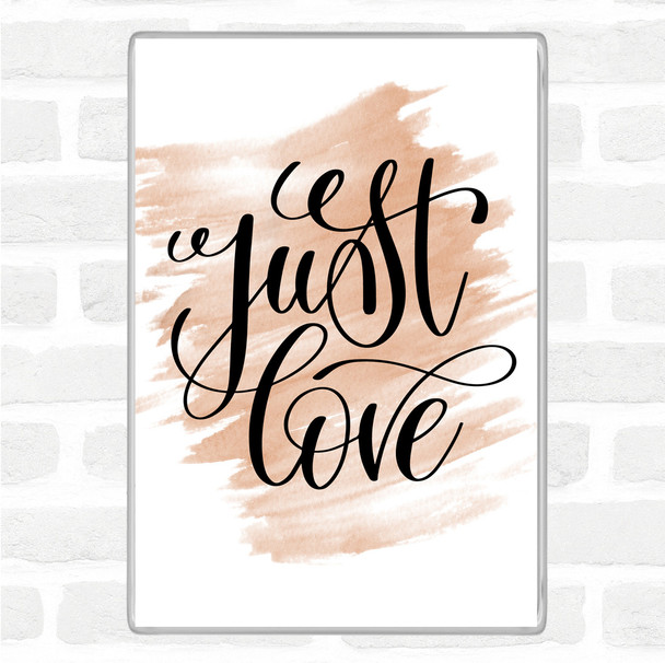 Watercolour Love Swirl Quote Magnet