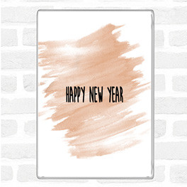 Watercolour New Year Quote Magnet