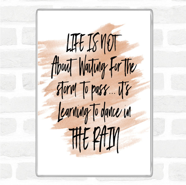 Watercolour Storm To Pass Quote Magnet