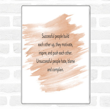 Watercolour Successful People Motivate Quote Magnet