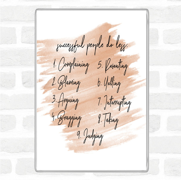 Watercolour Successful People Quote Magnet